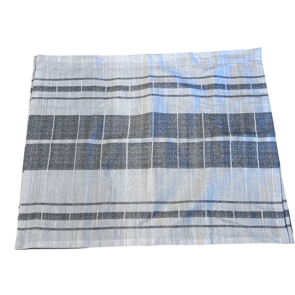 Set of 2 Madison Park Pillow Shams King Size 24" x 30" Stripe Gray Multiโ